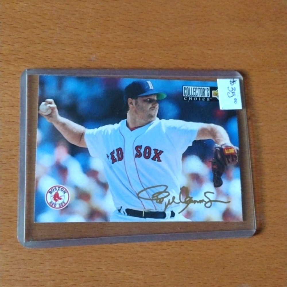 Gold Signature Roger Clemens BB Card